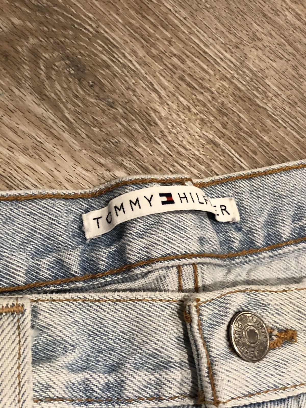 Tommy Hilfiger Vtg 90s Tommy Hilfiger Big Flag Jeans Size 36" / US 14 / IT 50 - 10 Thumbnail