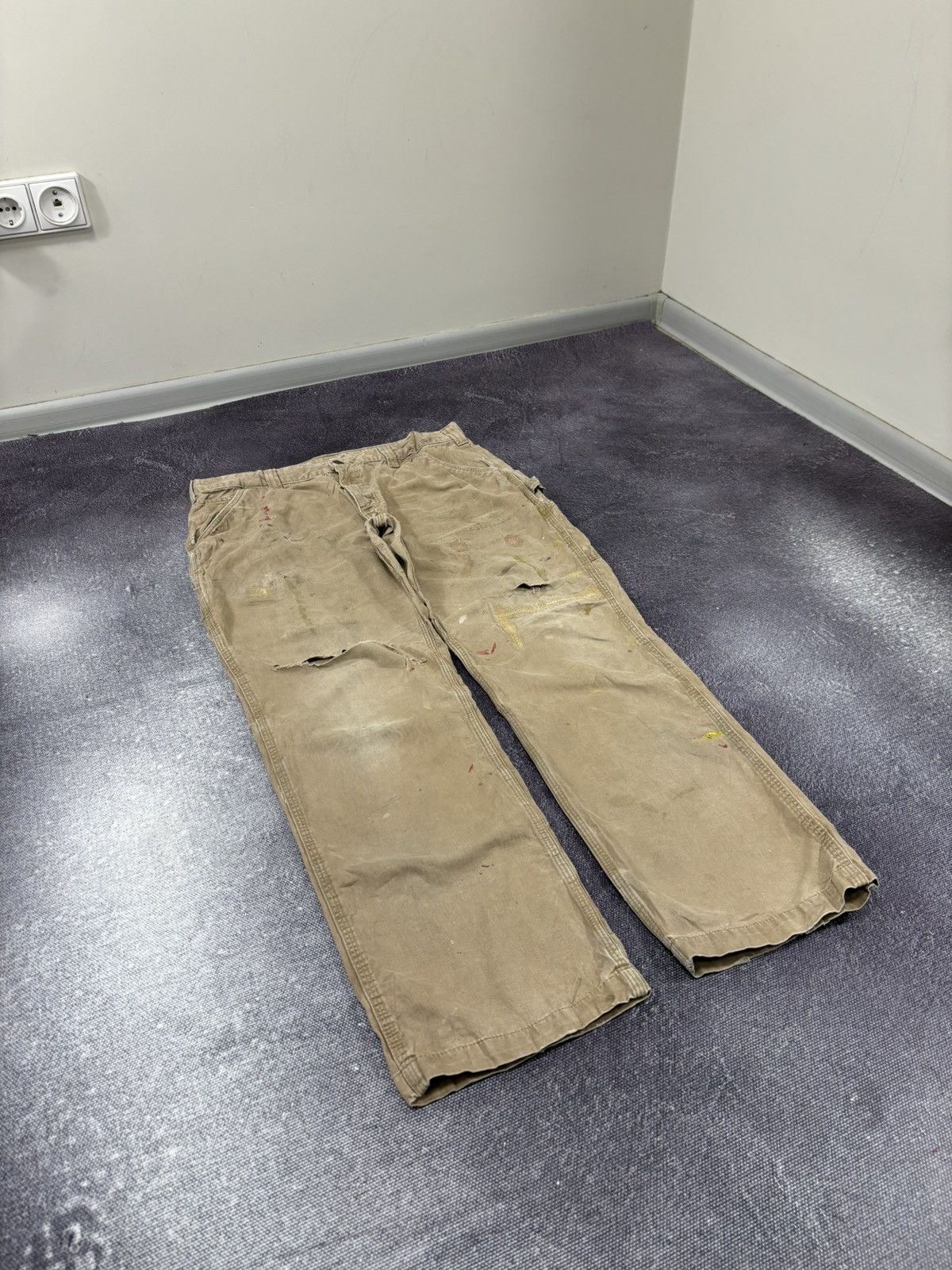 Carhartt Vintage Carhartt Relaxed Distressed Carpenter Baggy Pants Size US 36 / EU 52 - 12 Thumbnail