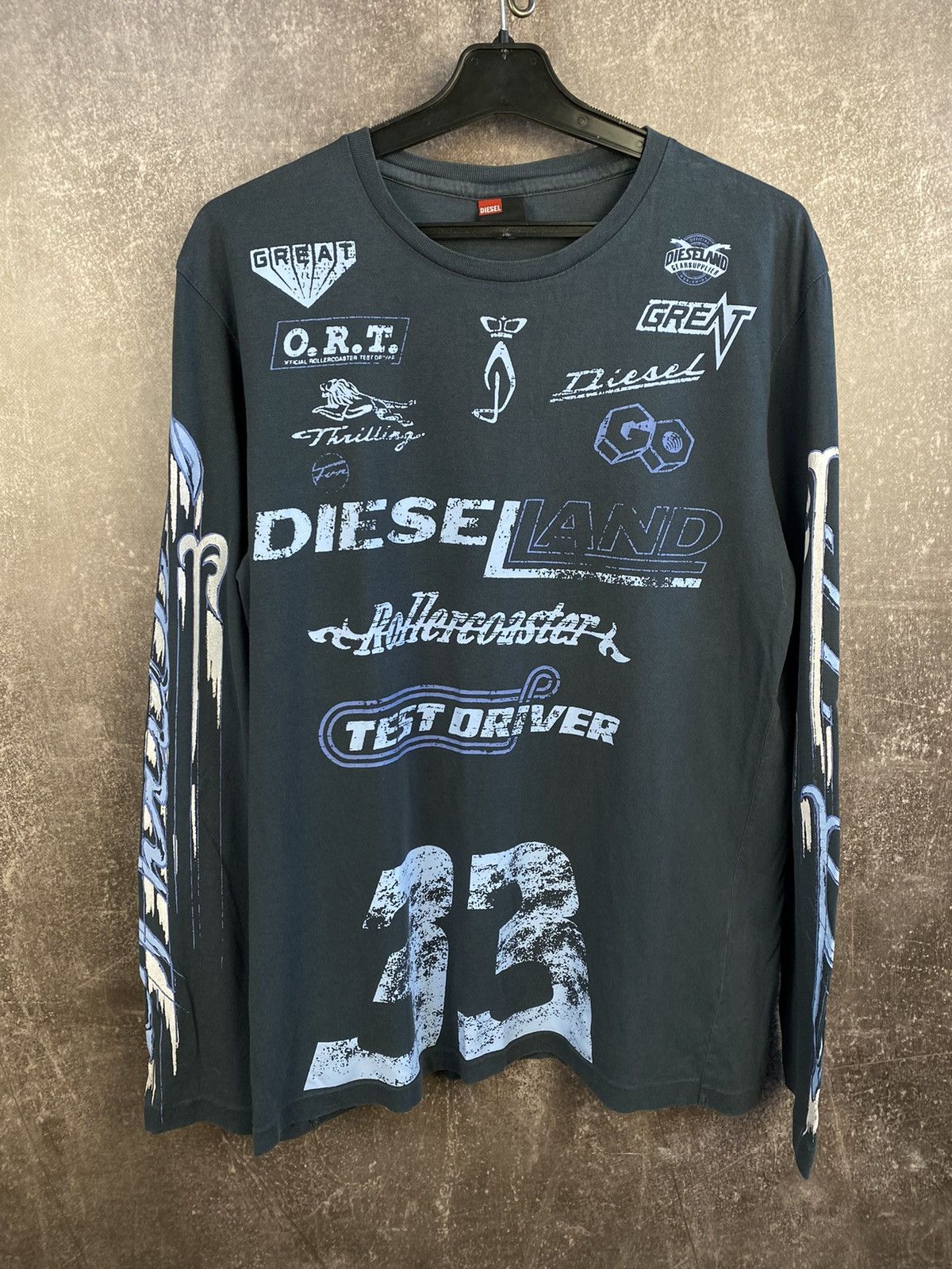 Vintage Y2K Diesel Long Sleeve Streetwear Japanese 90s Style