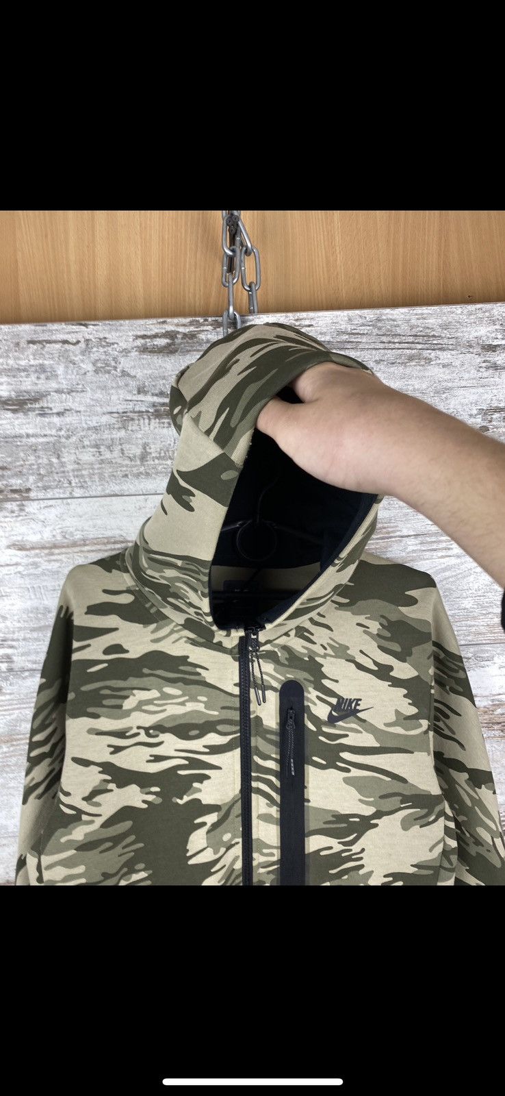 Nike Nike Camo Tech Fleece Zip Up Hoodie Size US S / EU 44-46 / 1 - 3 Thumbnail