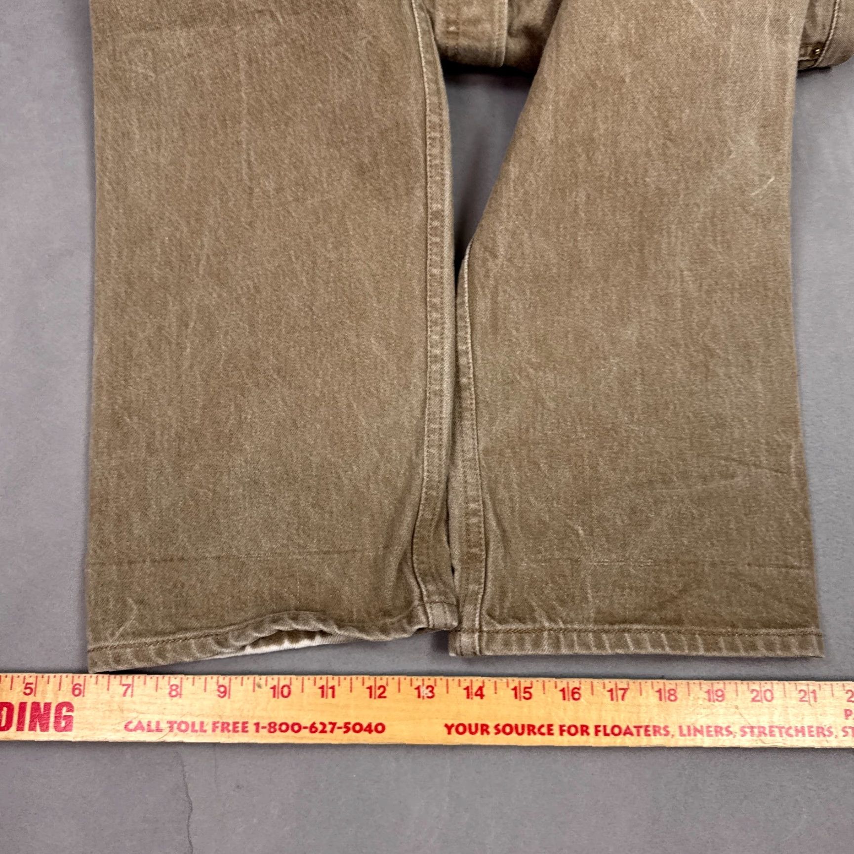 Levi's VINTAGE Levis 501 Jeans Mens 32x27 Denim Jeans Button Fly Straight Work Size US 34 / EU 50 - 7 Thumbnail
