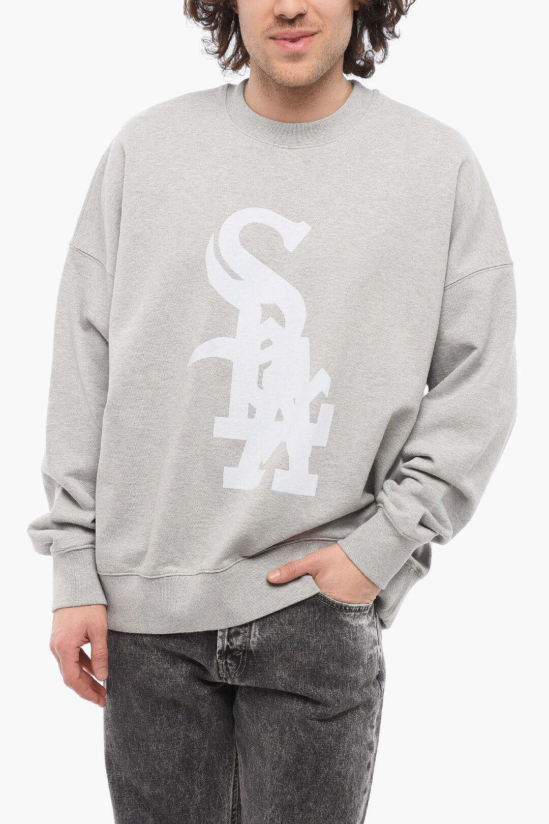1989 STUDIO og1mm0725 Relaxed Crewneck Sweatshirt in Grey Size US S / EU 44-46 / 1 - 1 Thumbnail