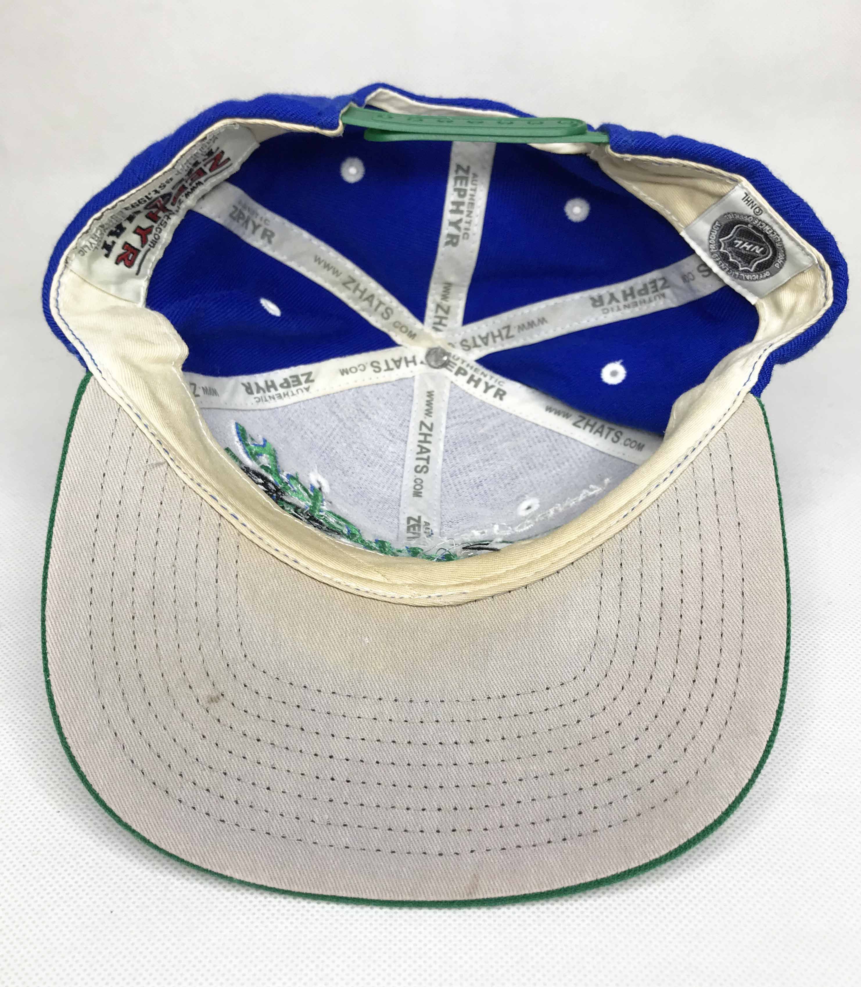 Zephyr Zephyr NHL Vancouver Canucks Hockey Snapback Cap Hat Size ONE SIZE - 7 Thumbnail