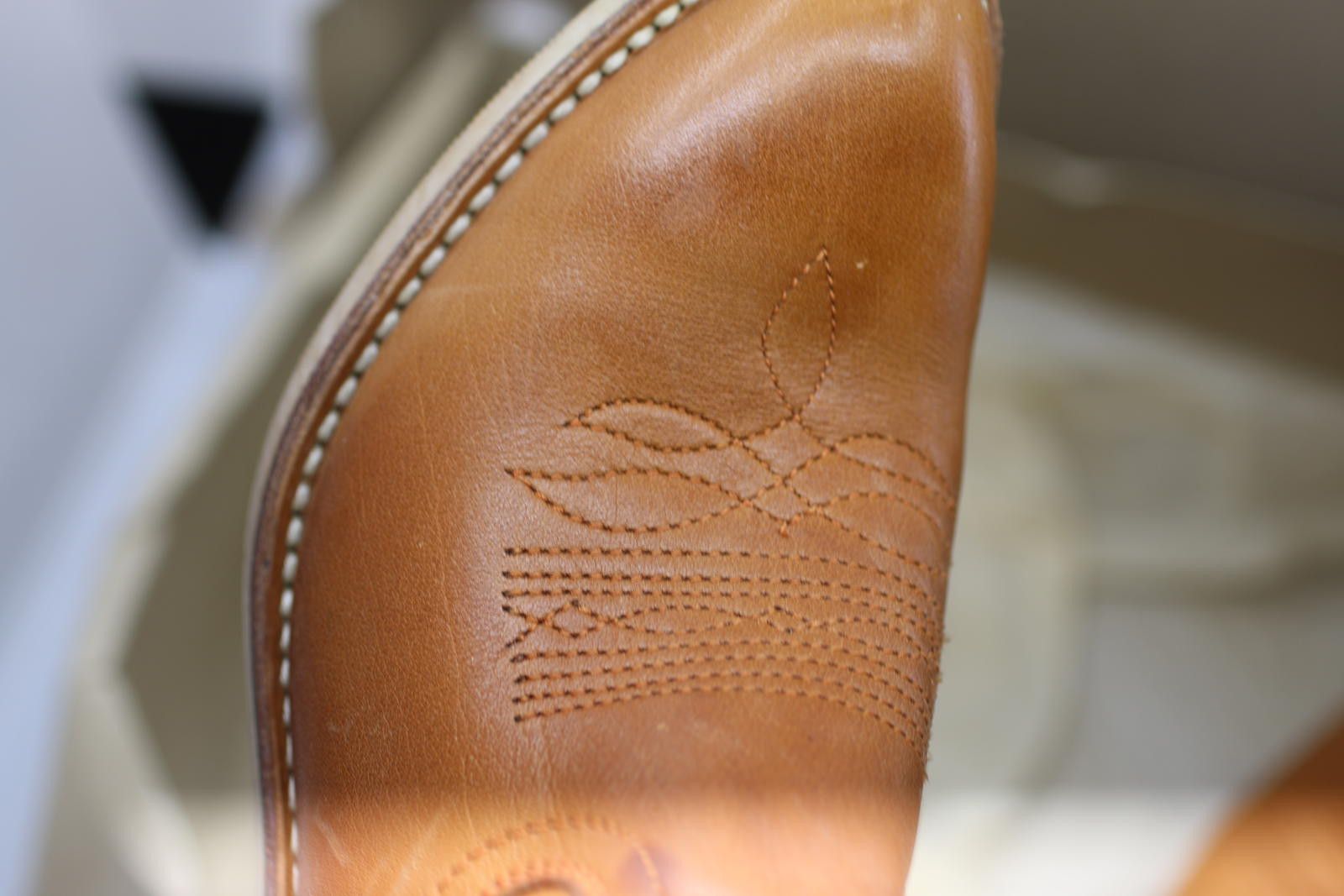 Unknown London Vintage Healine 5 Brown Western COWBOYS LEATHER Boots Size48 Size ONE SIZE - 12 Thumbnail