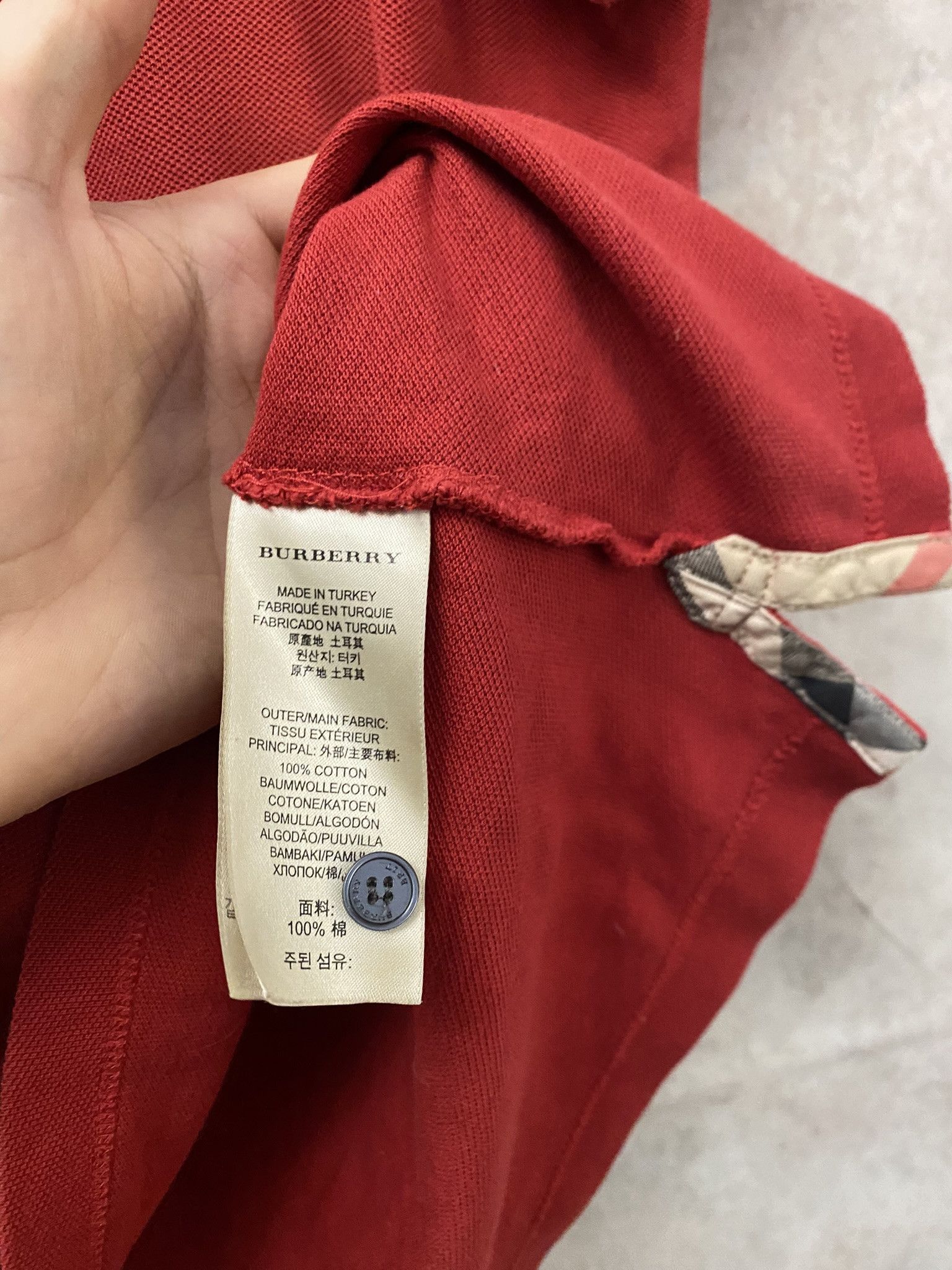 Burberry × Designer Burberry Polo Nova Check Luxury Size US L / EU 52-54 / 3 - 4 Thumbnail