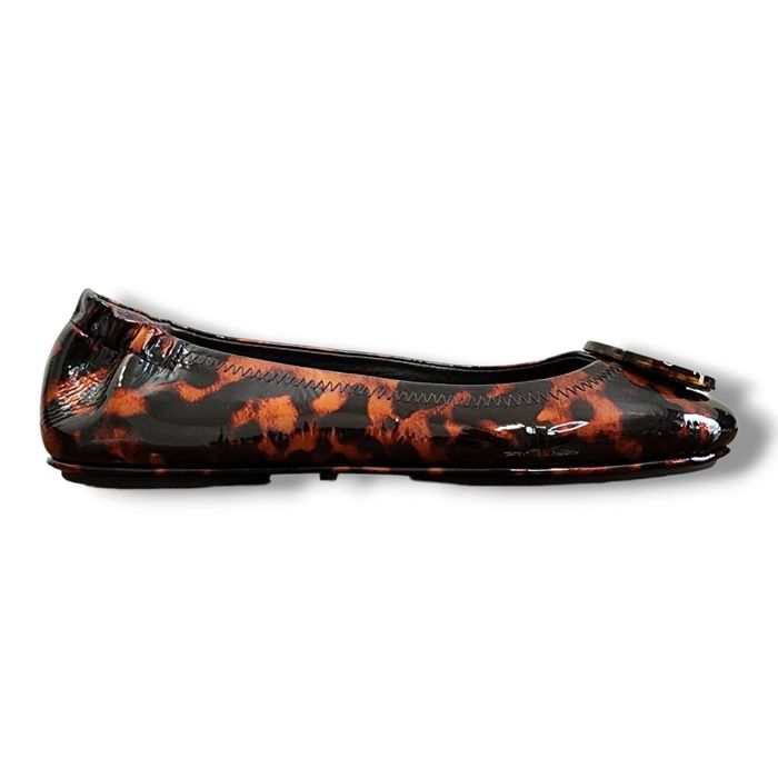 Tory Burch Tory Burch Minnie Travel Ballet Flats Tortoise Shell