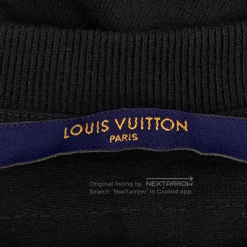 Louis Vuitton Louis Vuitton 22 black pocket logo embroidered cotton crew Size US S / EU 44-46 / 1 - 5 Thumbnail