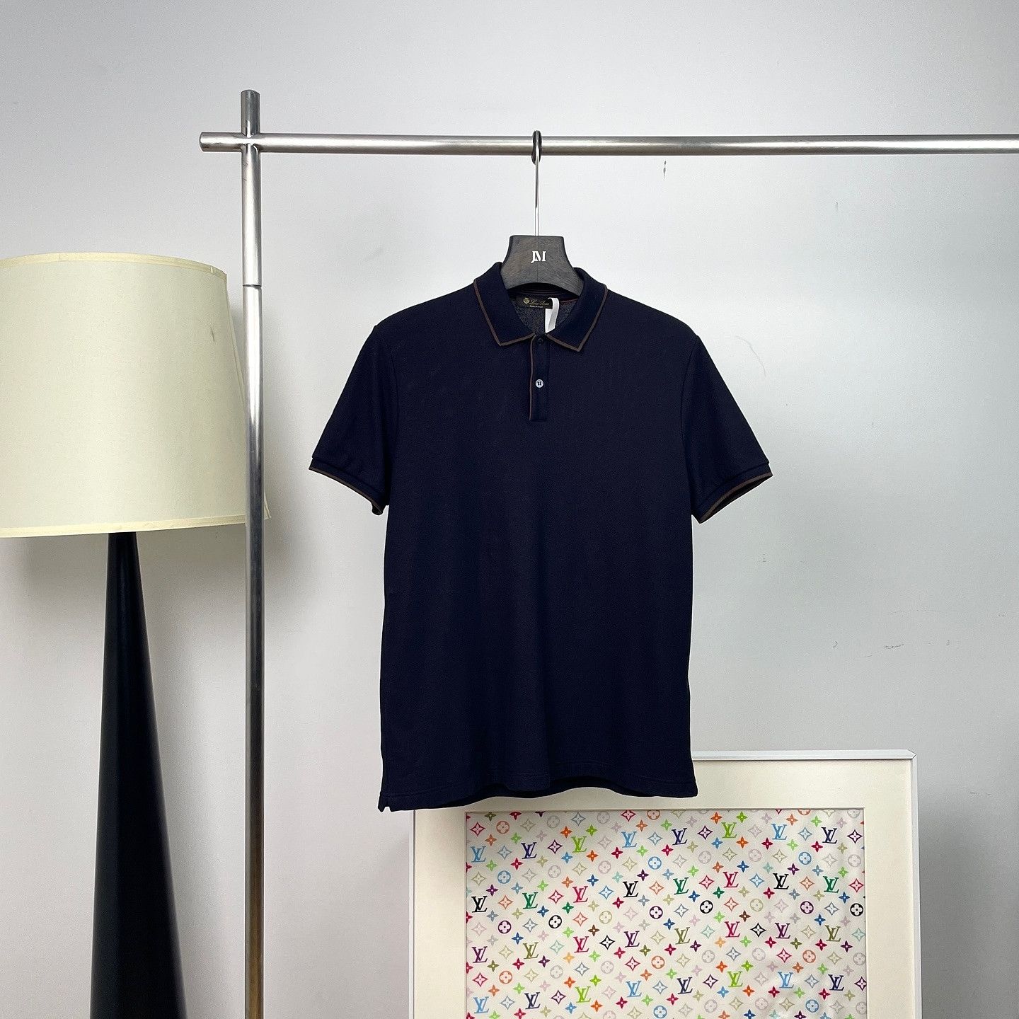 Loro Piana Loro Piana Contrast Trim Polo Shirt Size M Size US M / EU 48-50 / 2 - 1 Thumbnail