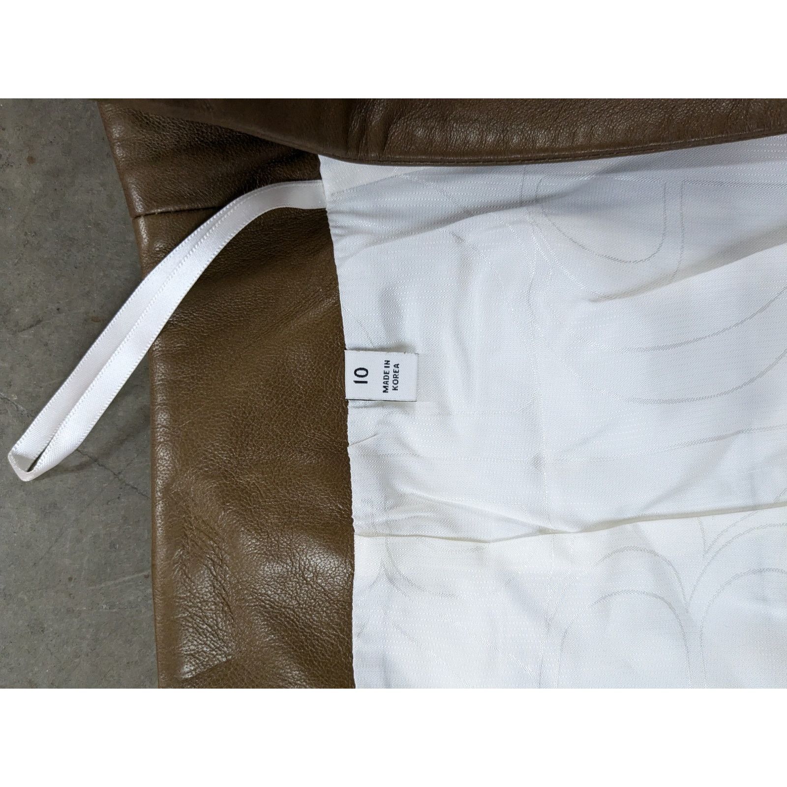 Banana Republic Banana Republic x Peter Do -Leather Utility Skirt/10/Brown Size 32" / US 10 / IT 46 - 11 Thumbnail