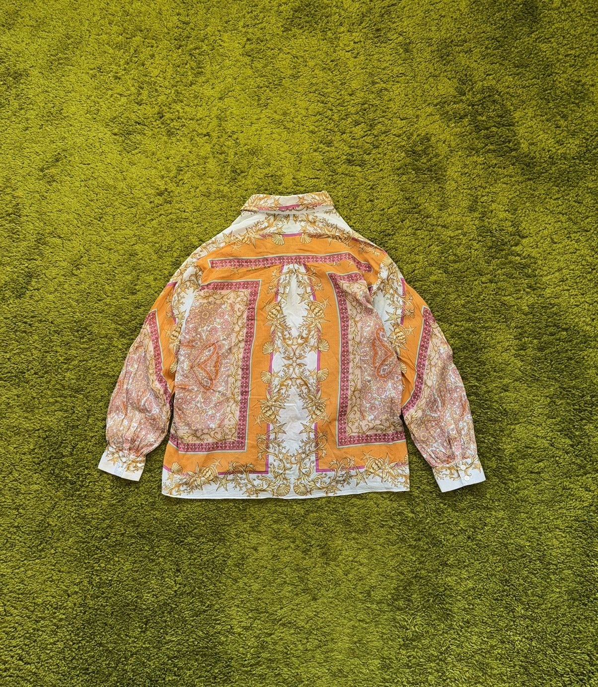 Designer × Maje Maje oldmoney style graphic shirt blouse Size S / US 4 / IT 40 - 2 Thumbnail