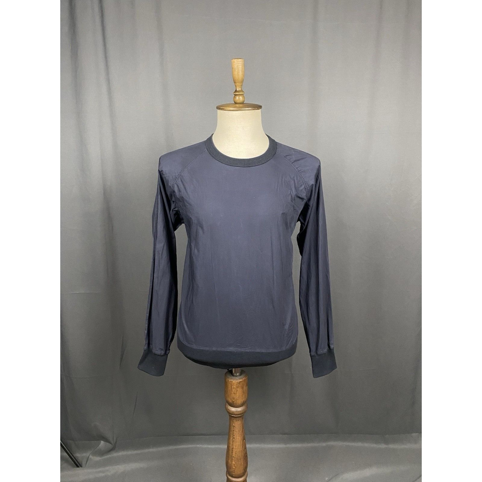Our Legacy Our Legacy Men's Navy Blue Crewneck Lightweight Cotton Sweat Size US M / EU 48-50 / 2 - 3 Thumbnail