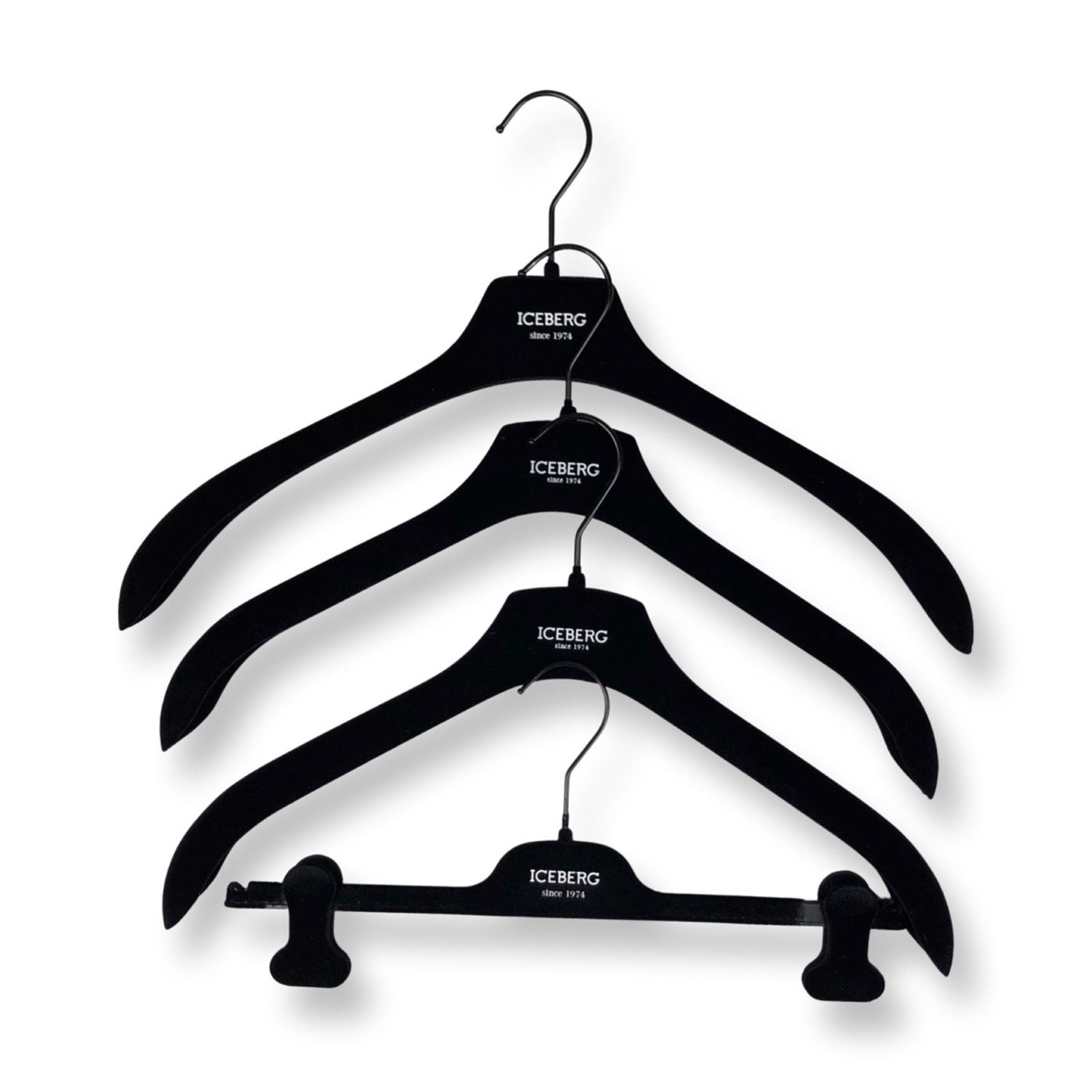 Iceberg Iceberg Logo Velour Hangers Size ONE SIZE - 1 Thumbnail