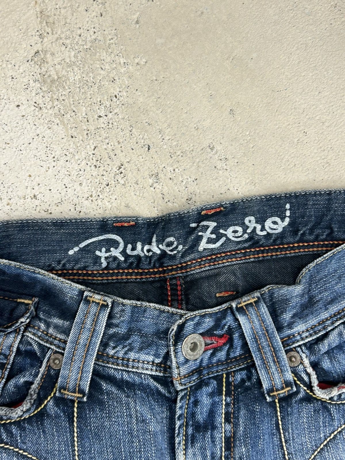 Japanese Brand Edwin Rude Zero Flare Washed Distressed Size US 30 / EU 46 - 12 Thumbnail