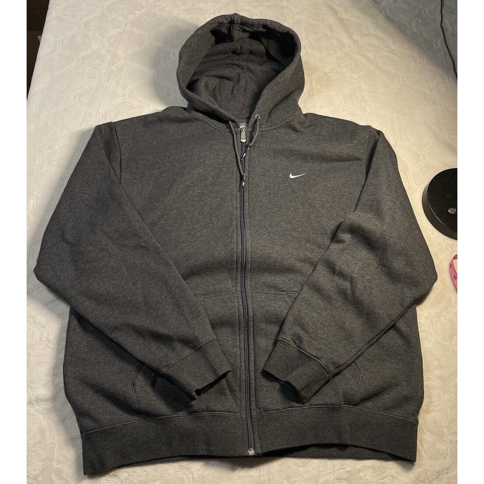 Nike Vintage Nike Fleece Team Nike Full Zip Hoodie Grey XL Size US XL / EU 56 / 4 - 2 Thumbnail