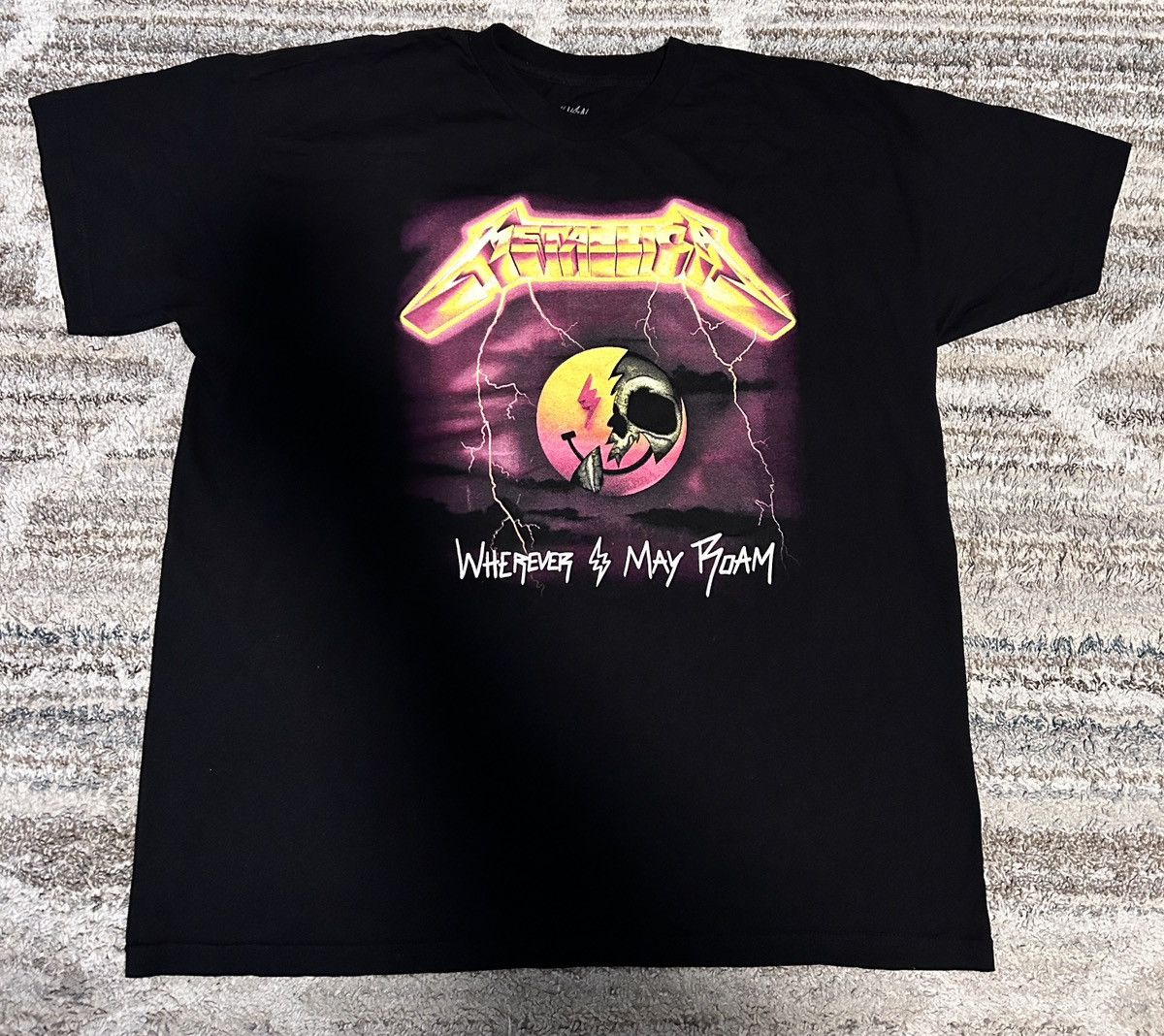 J Balvin J Balvin Metallica Wherever I May Roam T-Shirt Black Size US XXL / EU 58 / 5 - 2 Thumbnail