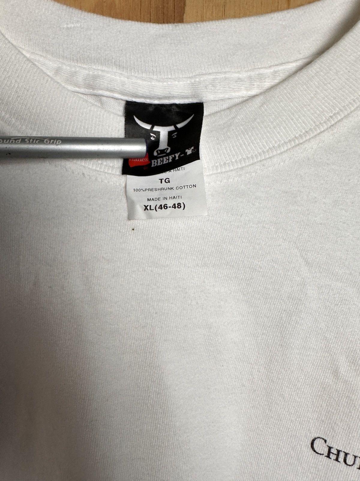 Designer White vintage Churchill Downs Horses racing tee Size US XL / EU 56 / 4 - 5 Thumbnail