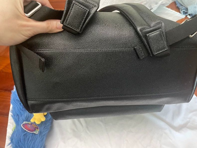 Givenchy Classic Black 1917烫金 Double Shoulder Bag