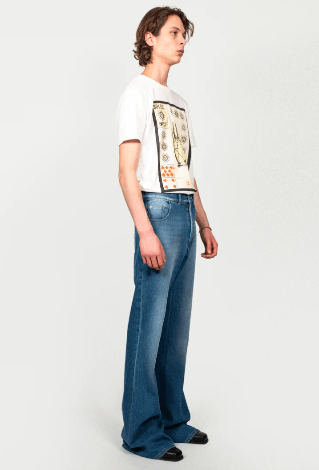 Egon Lab BNWT SS23 EGONLAB "PARASOMNIA" WIDE LEG JEANS S Size US 26 / EU 42 - 13 Thumbnail