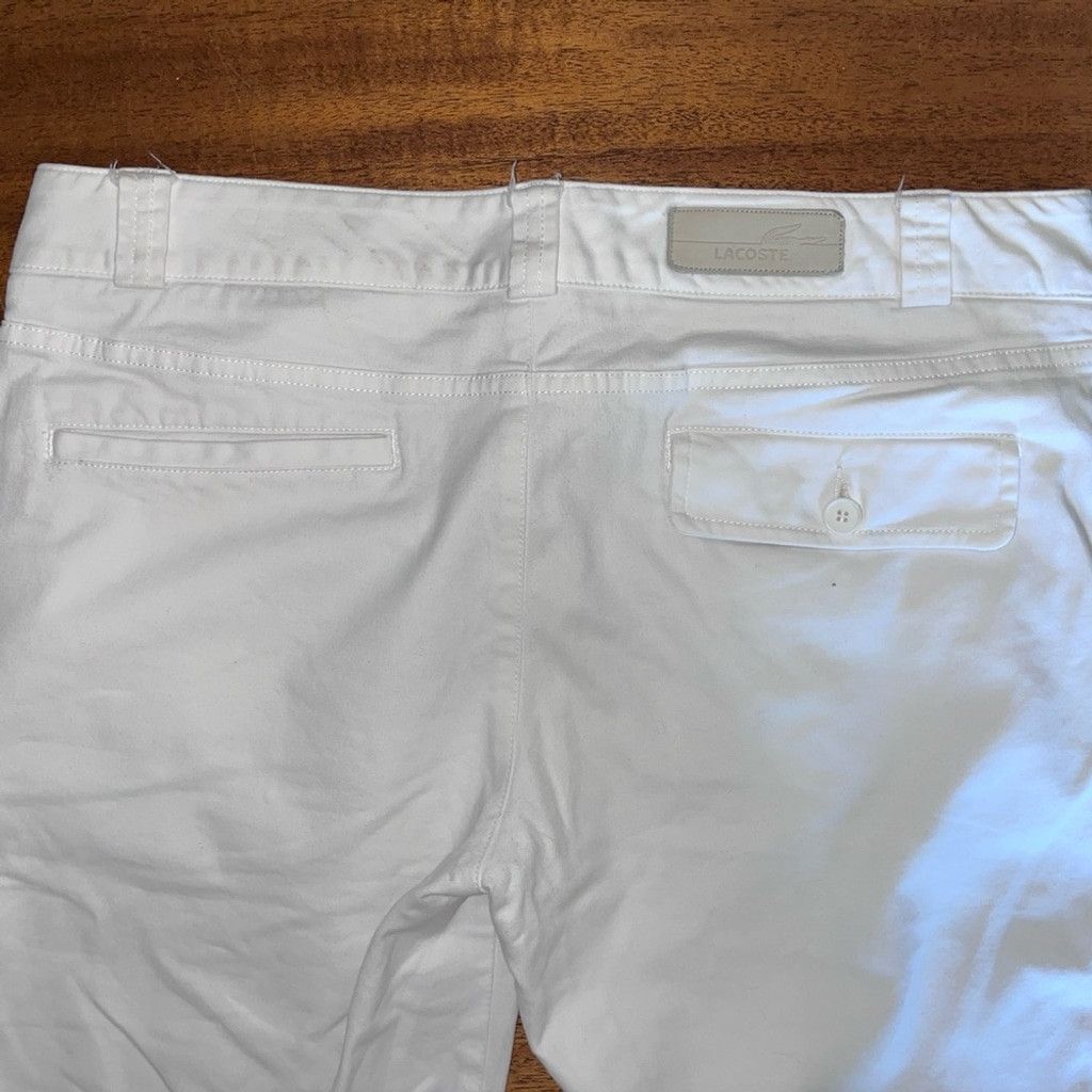 Lacoste Lacoste White Bermuda Shorts Size 28" / US 6 / IT 42 - 2 Thumbnail