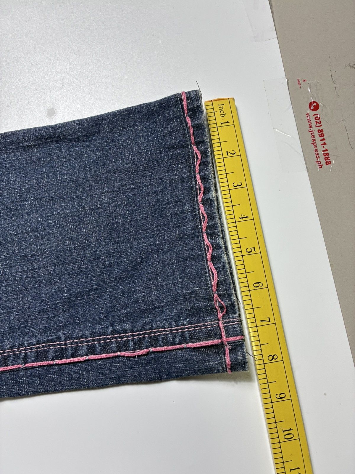 Other VINTAGE LAGUNA BEACH PINK Y2K 2000s DENIM JEANS Size 30" / US 8 / IT 44 - 11 Thumbnail