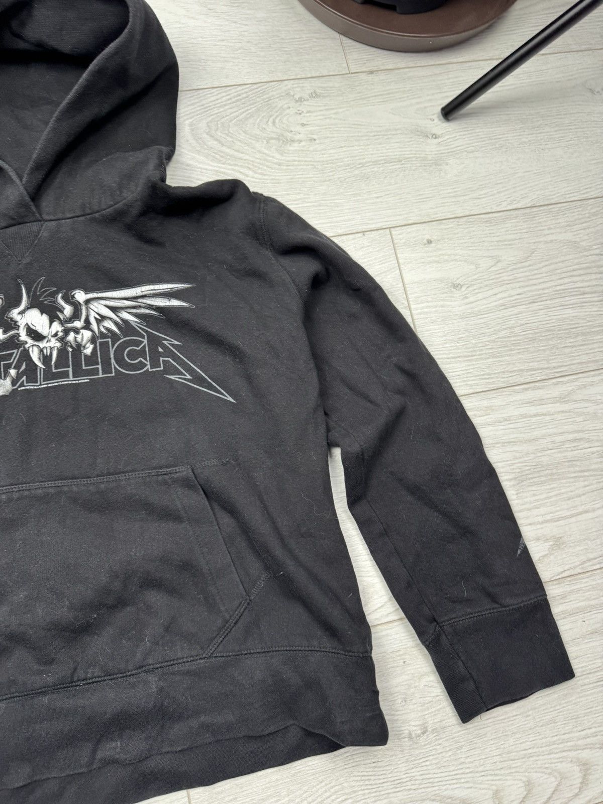 Band Tees × Metallica × Vintage VINTAGE 2000’s METALLICA PUSHEAD OVERPRINT BAND HOODIE Size L / US 10 / IT 46 - 3 Thumbnail