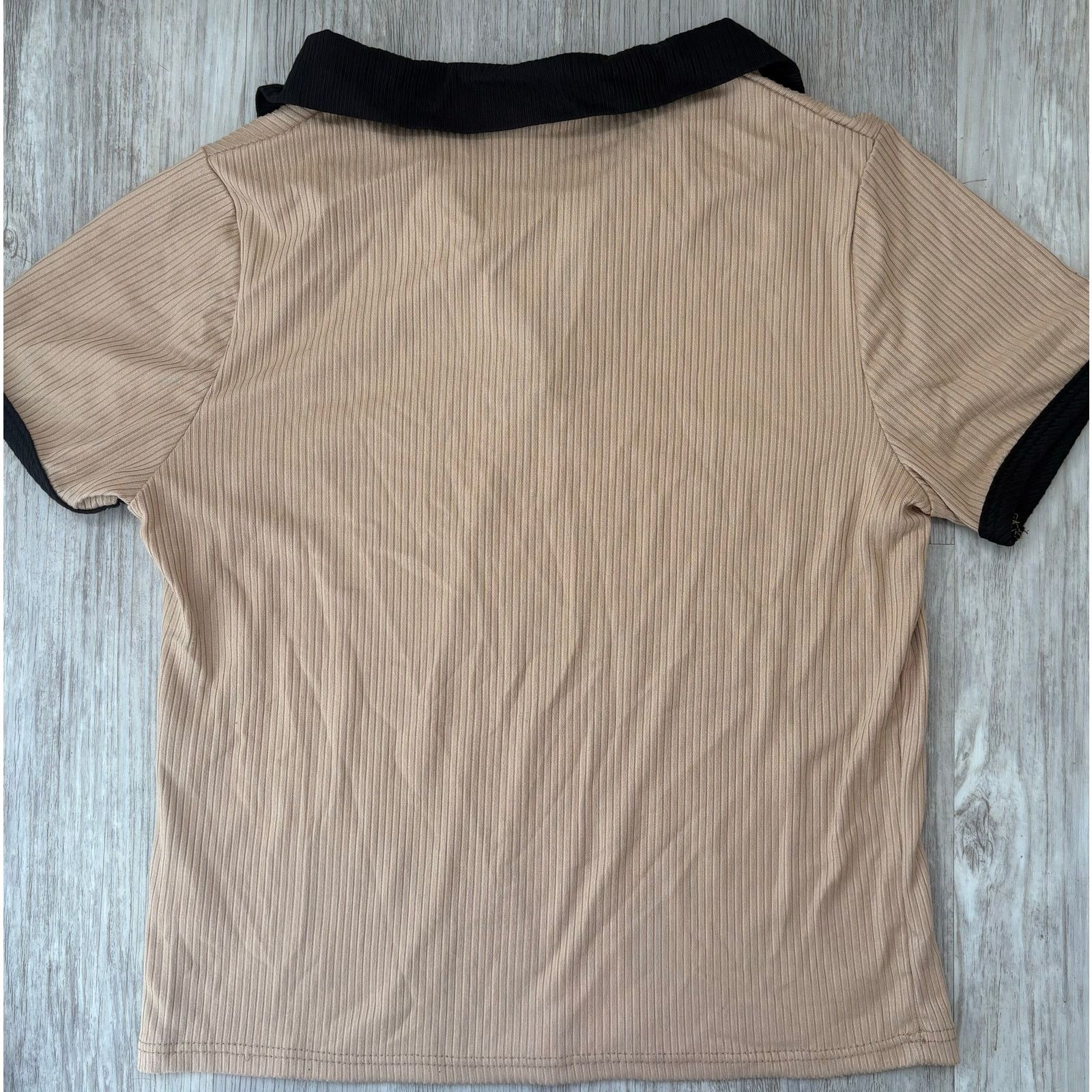 Other Livi by Olivia Rae | Women's Short Sleeve V-Neck Top | Large Size L / US 10 / IT 46 - 2 Thumbnail