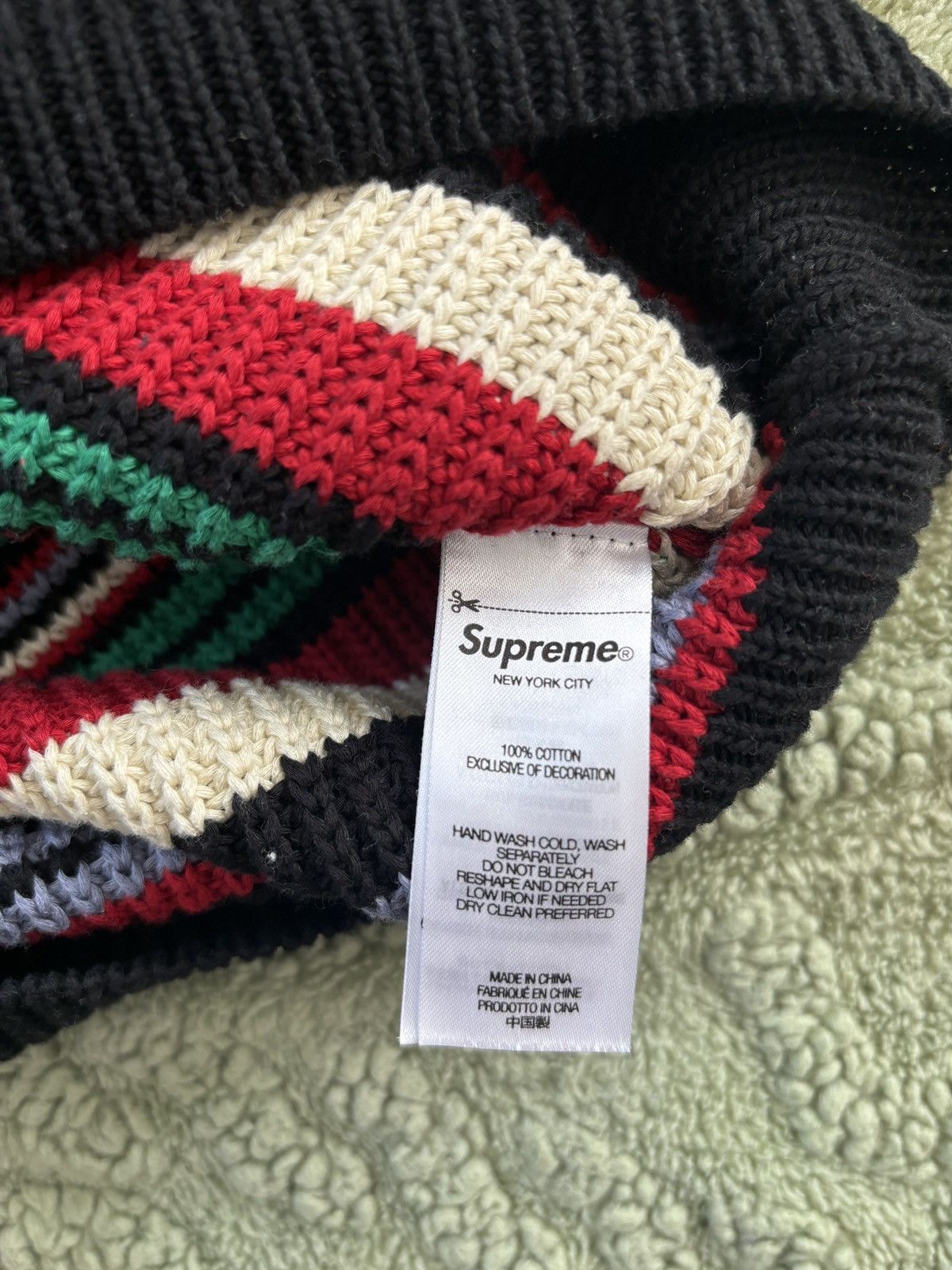 Supreme Supreme Small Box Ribbed Sweater - Rainbow - Large | Grailed