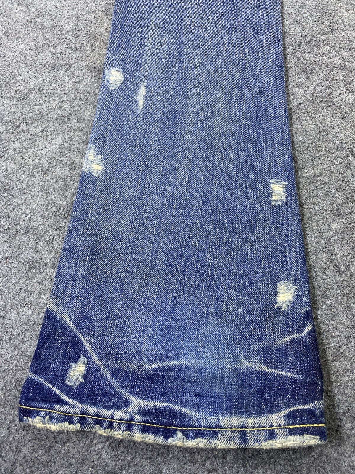 Japanese Brand × MOUSSY Moussy Distressed Flare Blue Wash Jeans- J1106 Size 27" / US 4 / IT 40 - 10 Thumbnail