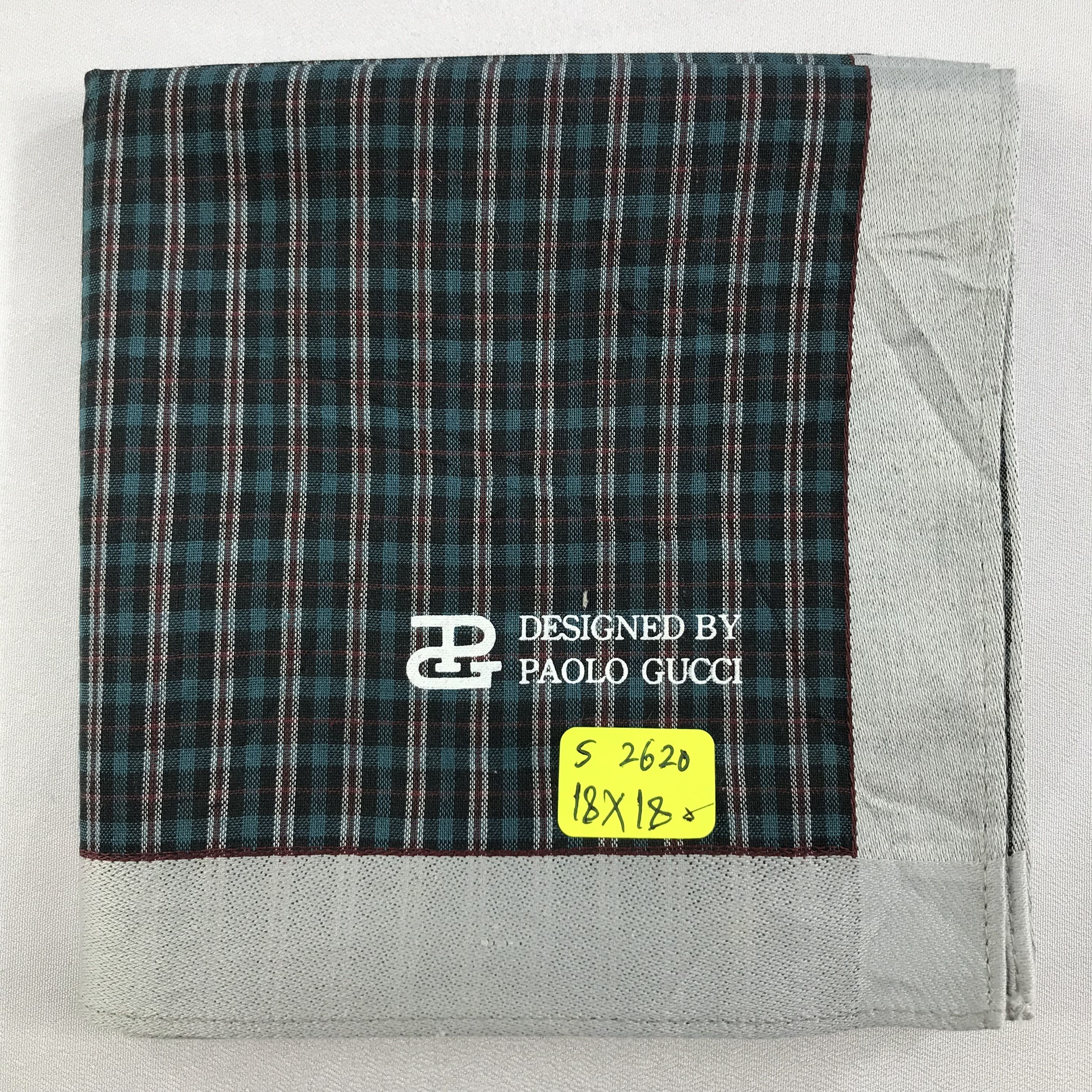 Paolo Gucci × Vintage Paolo Gucci Bandana / Handkerchief / Neckerchief - S2620 Size ONE SIZE - 5 Thumbnail