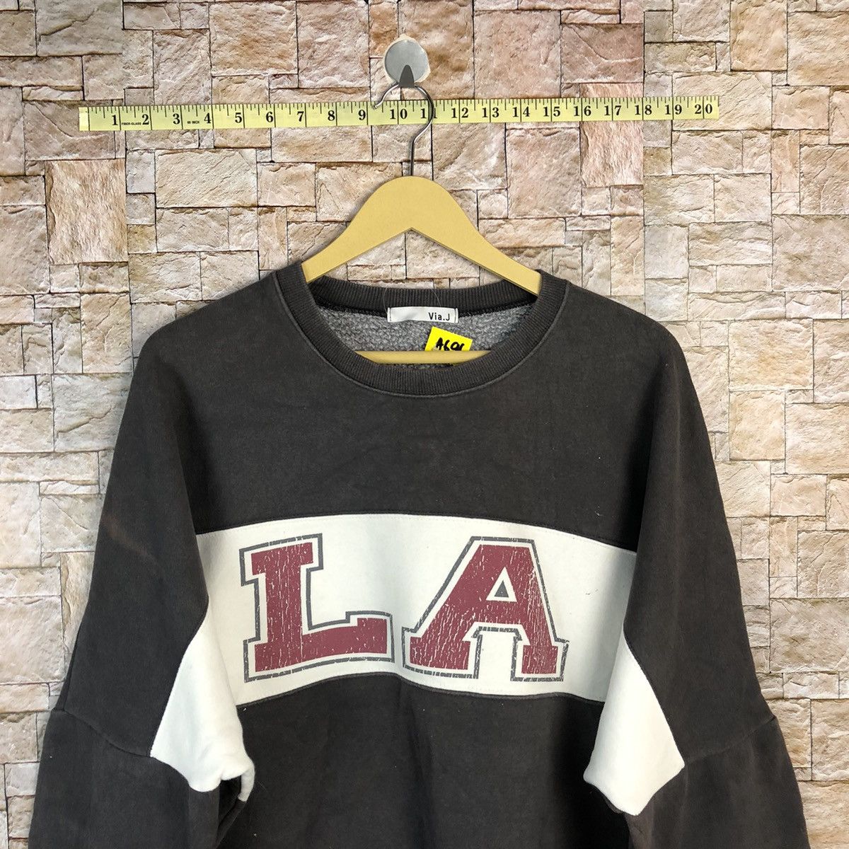 Japanese Brand LA big logo vintage Grey Sweatshirt #A696 Size US L / EU 52-54 / 3 - 2 Thumbnail
