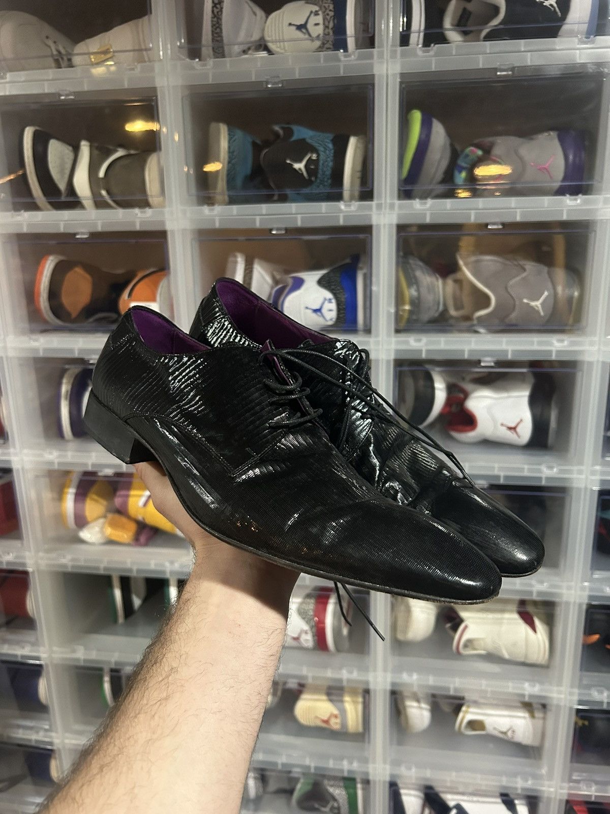 image of Italian Designers x Vintage Lavorazione Artigiana Shoes in Black, Men's (Size 8.5)