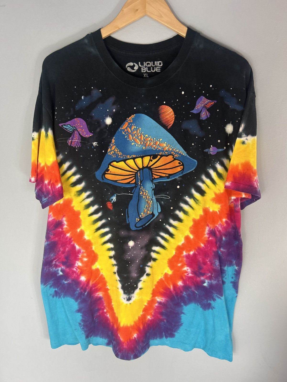 Liquid Blue Liquid Blue Mushroom Galaxy Tie Dye All Over Print Tee Size US XL / EU 56 / 4 - 1 Thumbnail