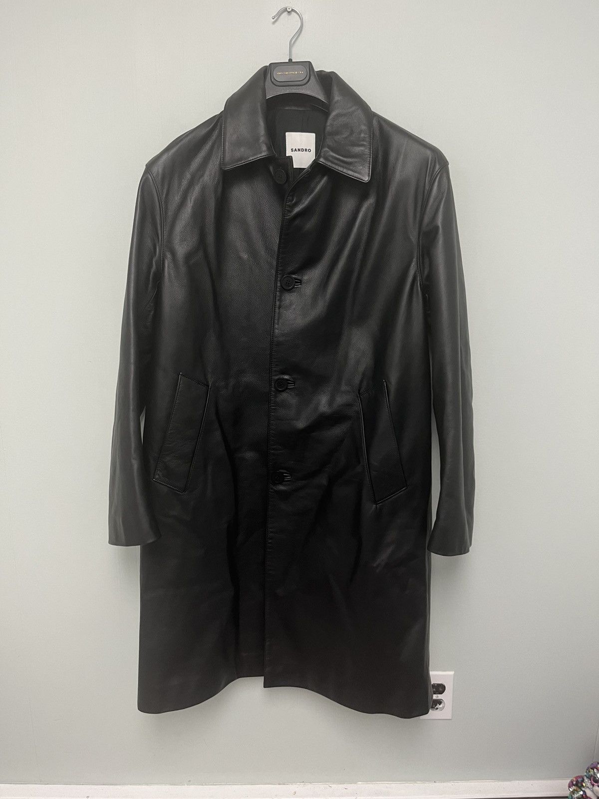 Sandro Sandro Long Leather Coat medium Size M / US 6-8 / IT 42-44 - 3 Thumbnail