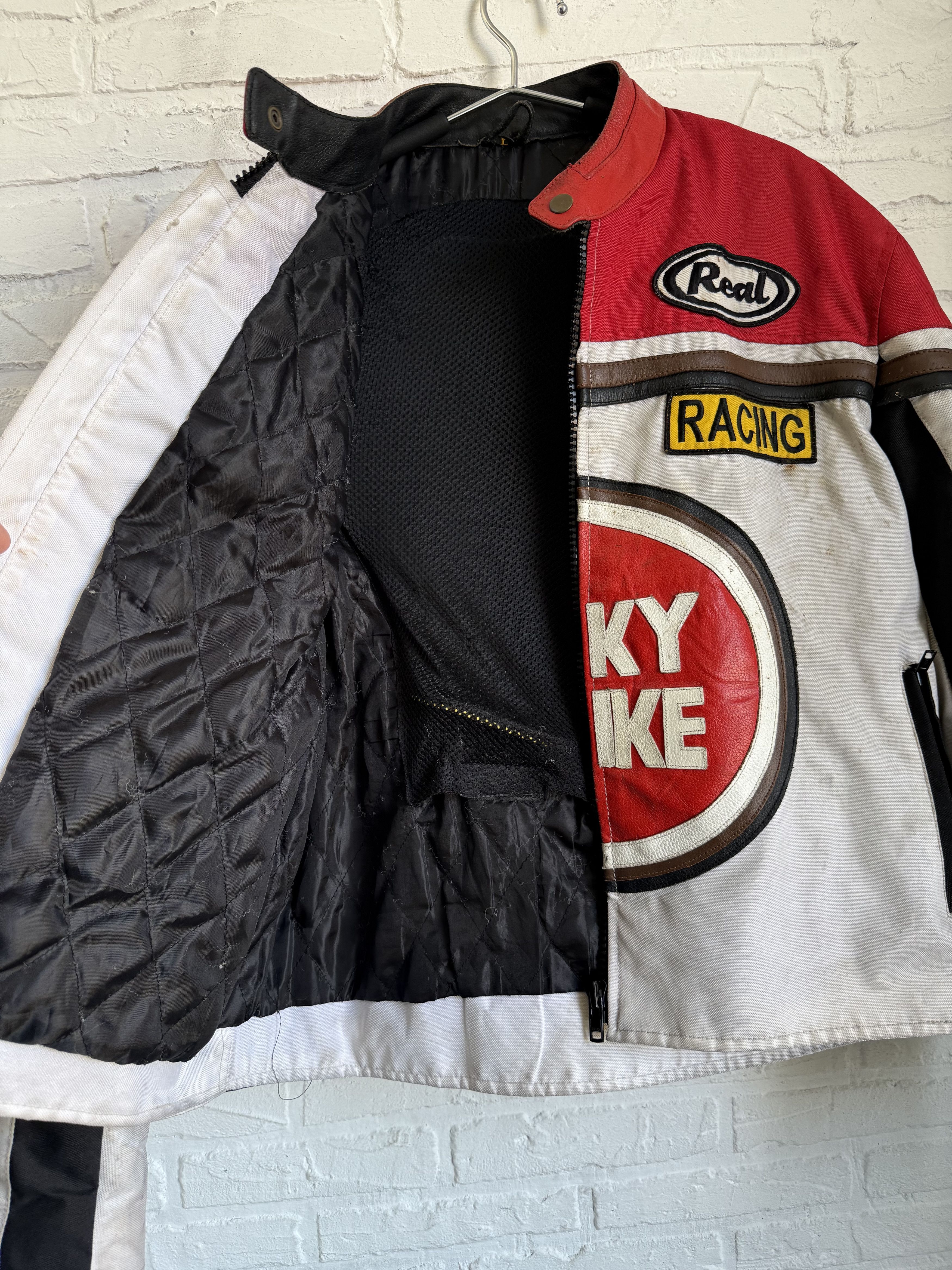 Vintage Vintage Lucky Strike Racing Jacket Moto Biker Leather Size US L / EU 52-54 / 3 - 3 Thumbnail