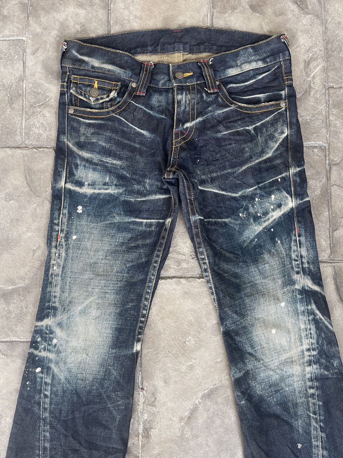 Tornado Mart JAPAN MADE Tornado Mart Paint Splatter Bootcut Flare Size US 34 / EU 50 - 6 Thumbnail