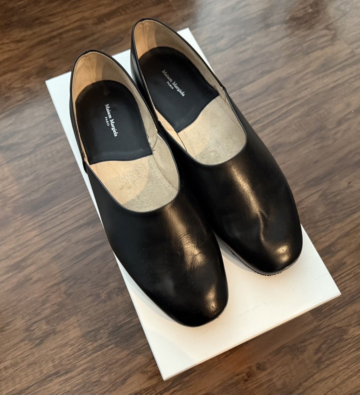 Maison Margiela Black Grecian Slip-on Loafers Size US 10 / EU 43 - 2 Thumbnail