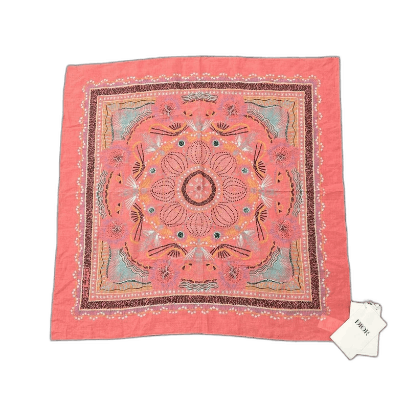 Other dior patterned square scarf 55x55 Size ONE SIZE - 1 Thumbnail