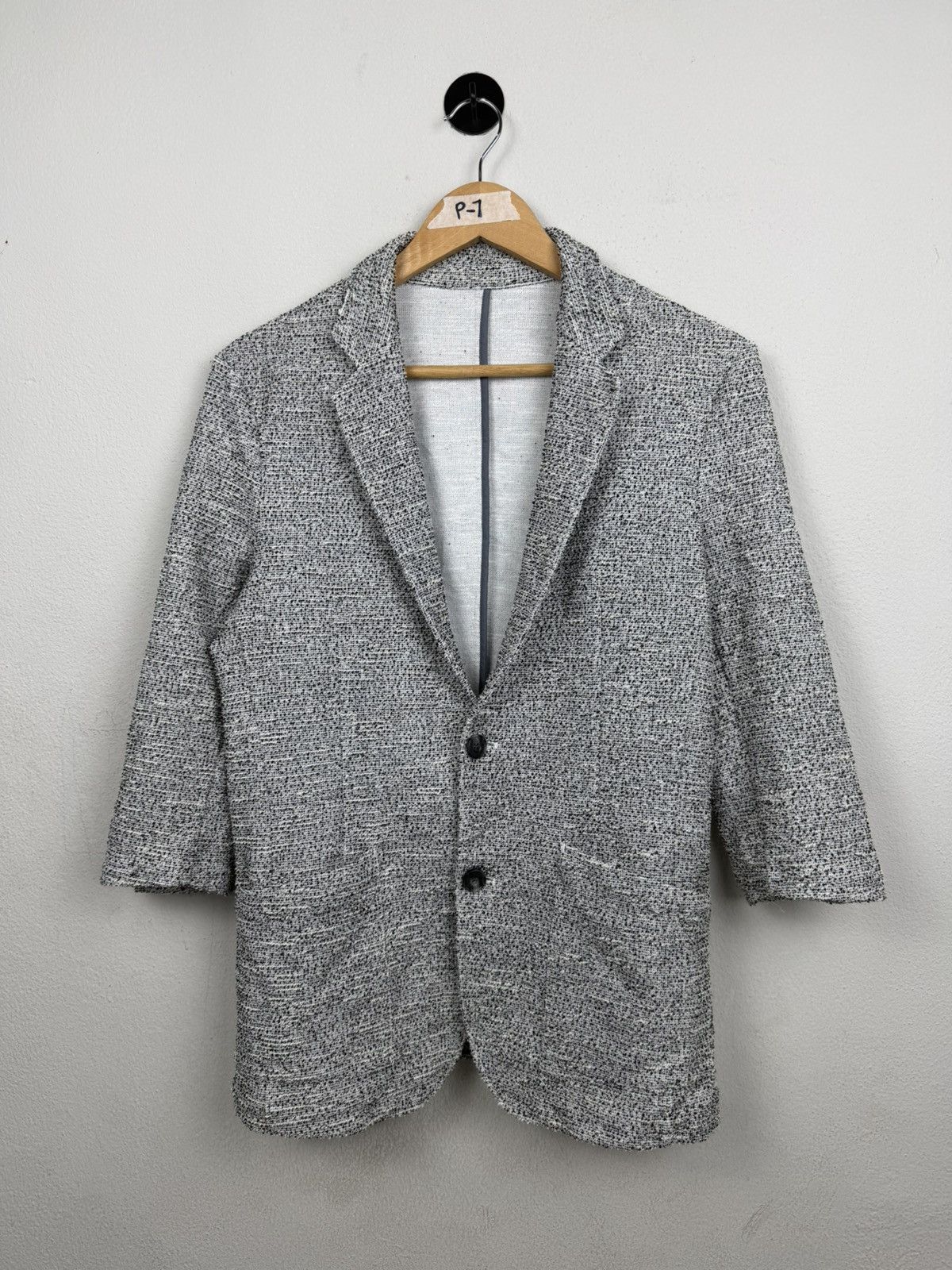 Tornado Mart Zero by Tornado Mart Men's Knit Tweed Blazer Size US L / EU 52-54 / 3 - 3 Thumbnail