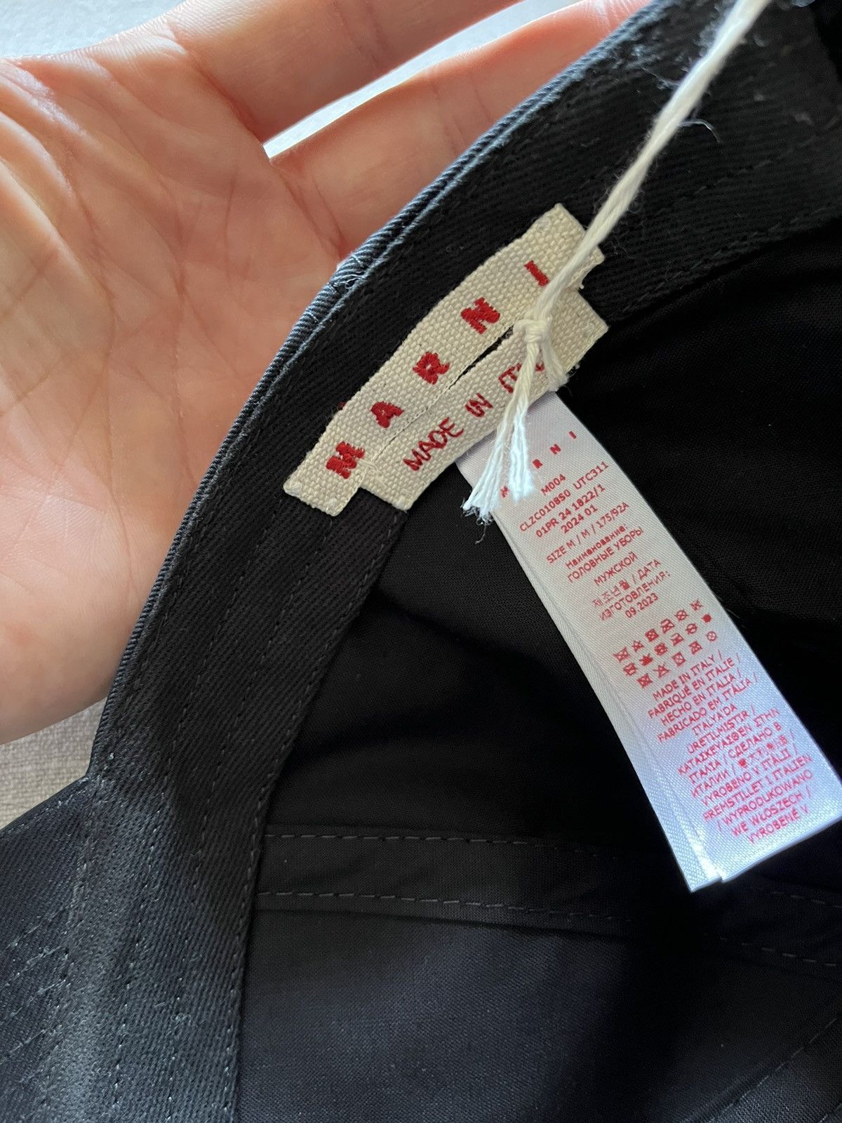 Marni MARNI cotton gabardine logo cap Size ONE SIZE - 14 Thumbnail