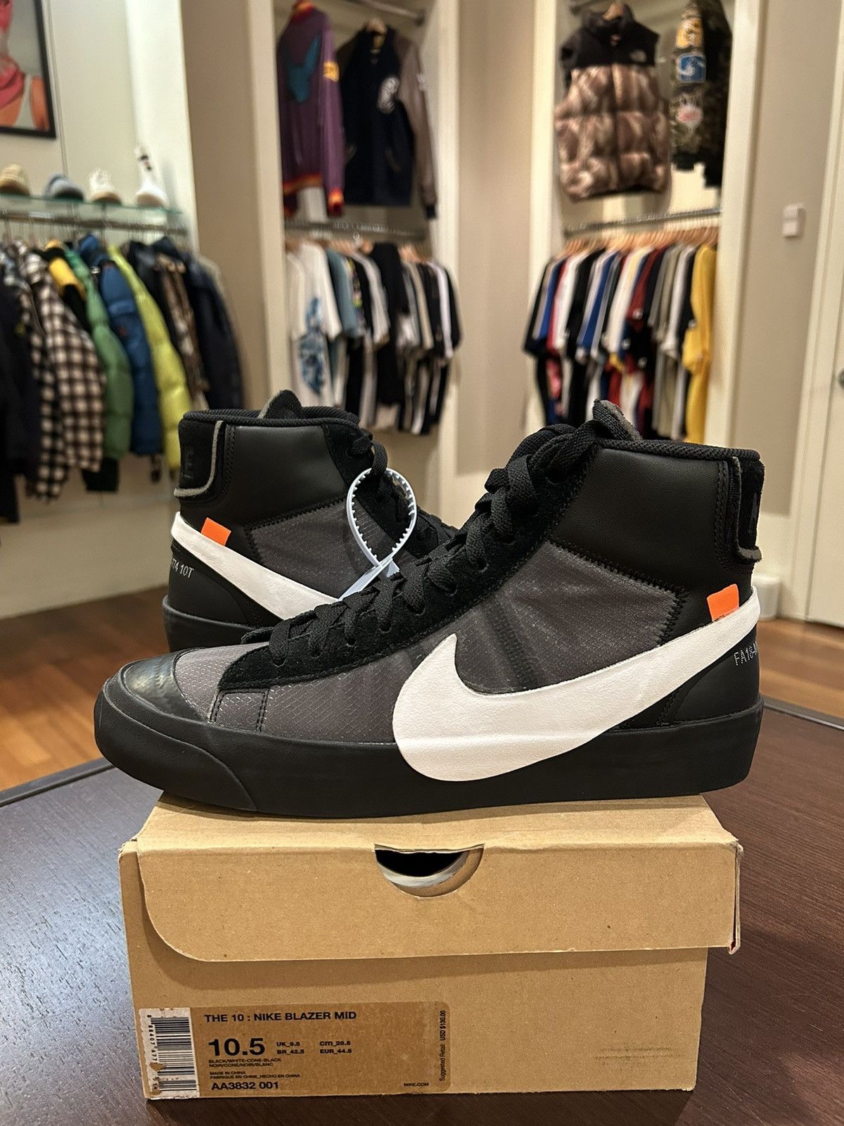 Nike × Off-White Nike Blazer Mid Off-White Grim Reaper Size US 10.5 / EU 43-44 - 1 Thumbnail