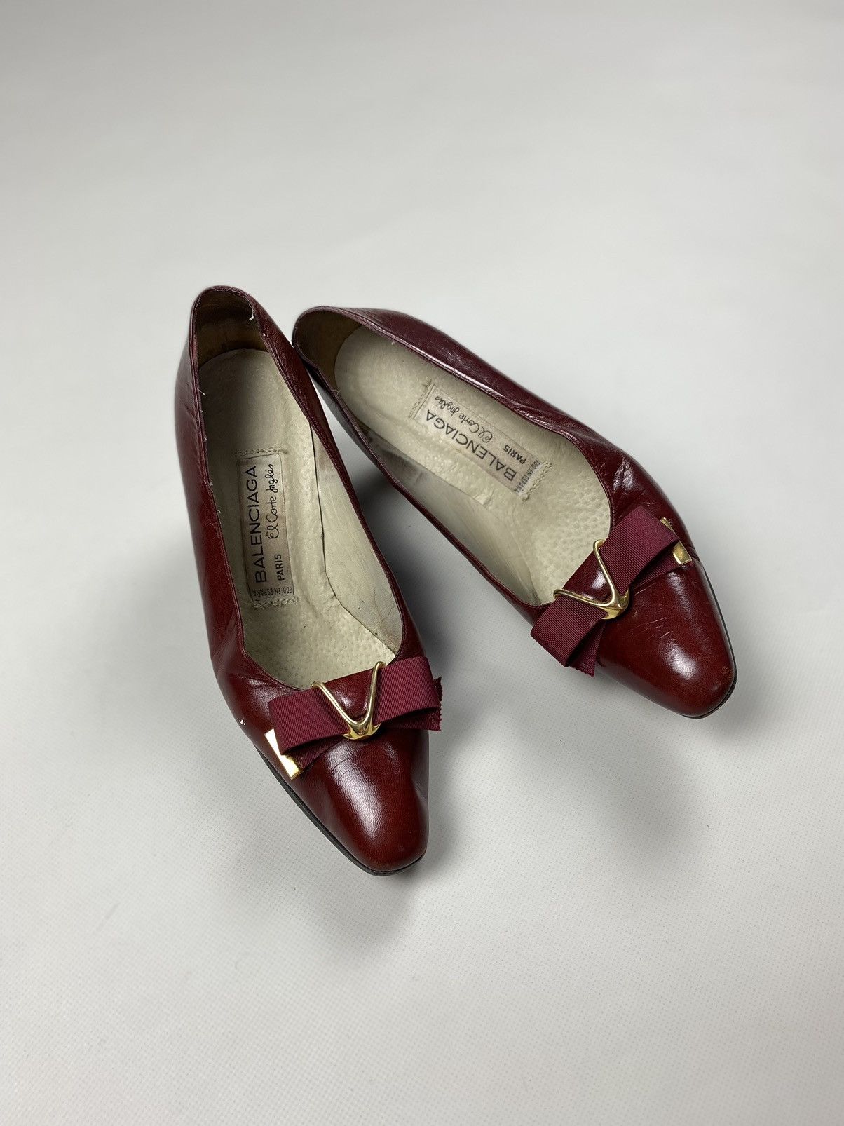 Balenciaga × Vintage Balenciaga vintage ladies leather heels size 38 Size US 8 / IT 38 - 23 Thumbnail