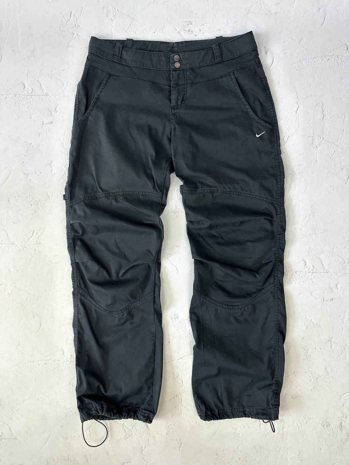 Nike × Vintage Y2K Nike Vintage Swoosh Black Women’s Pants Size 30" / US 8 / IT 44 - 1 Thumbnail