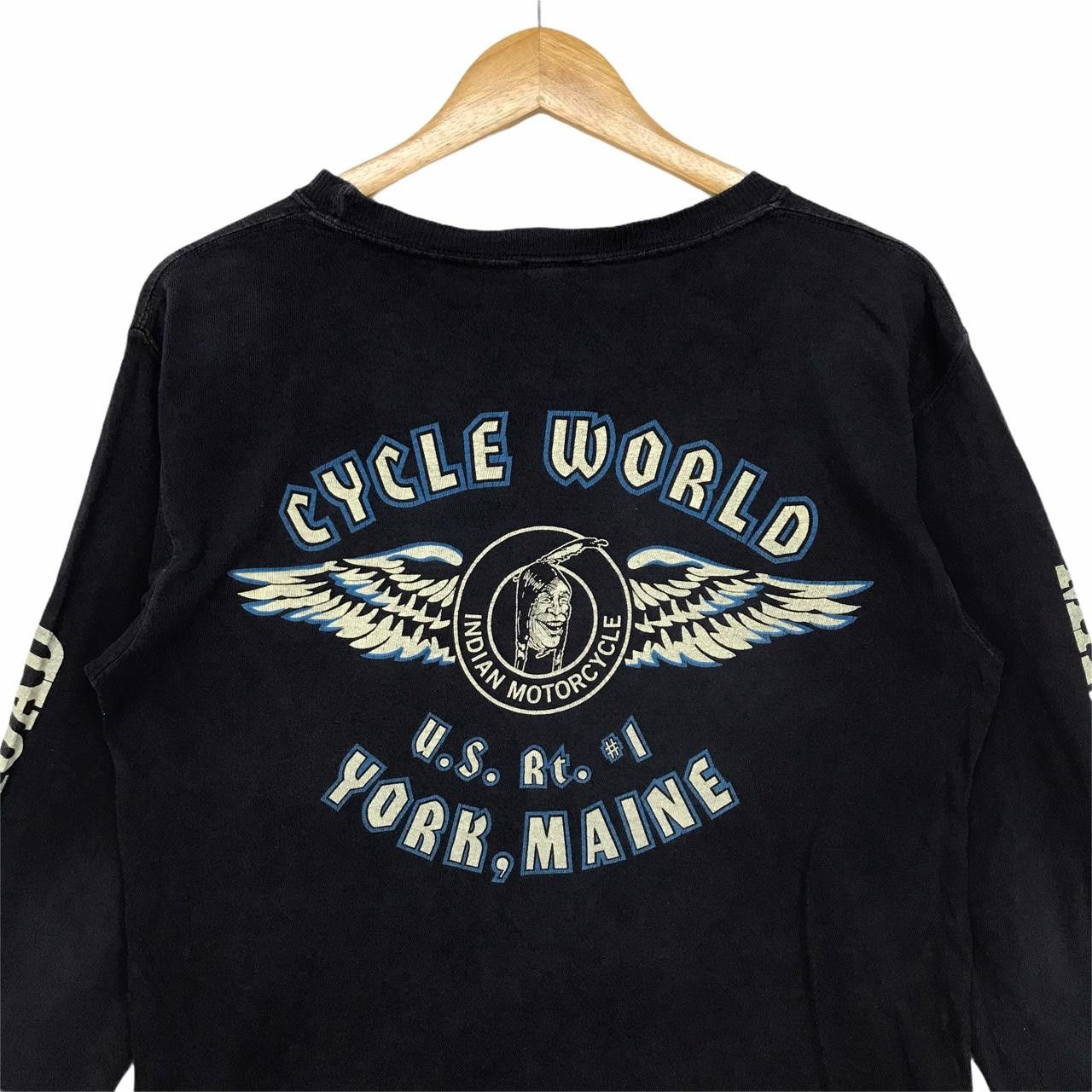 Indian Motorcycle Vintage INDIAN MOTORCYCLE Cycle World Master Of The Road Size US M / EU 48-50 / 2 - 3 Thumbnail