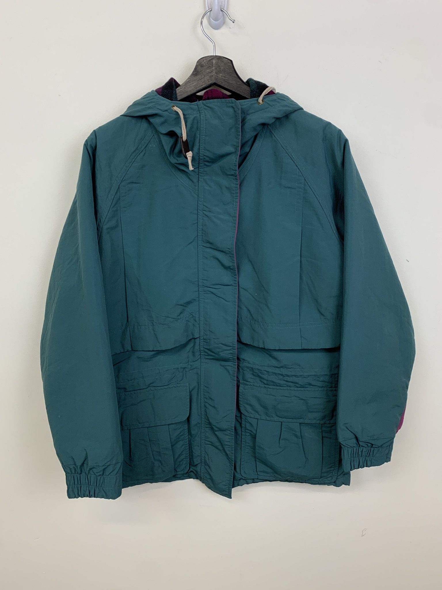 Vintage × Woolrich Woolen Mills Vintage Jacket 1990s Jacket Woolrich Flannel Lined Teal Coat Size XS Size US XS / EU 42 / 0 - 1 Thumbnail