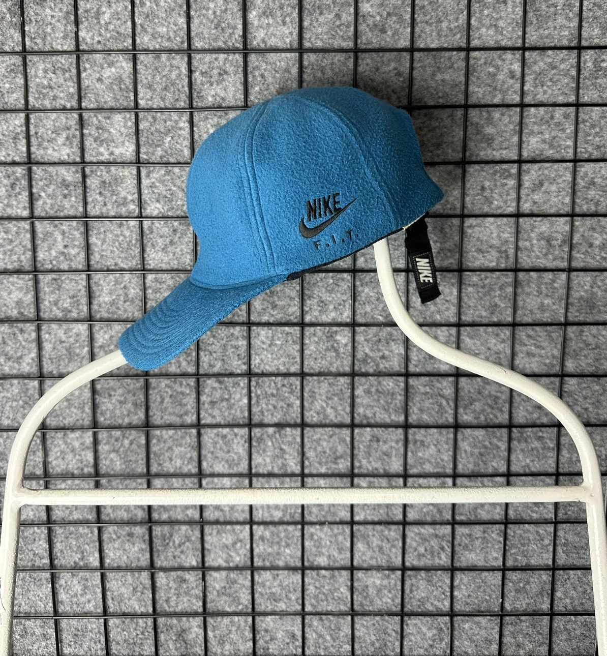Nike Vintage Side Logo Fleece Adjustable Cap Hat Size OS