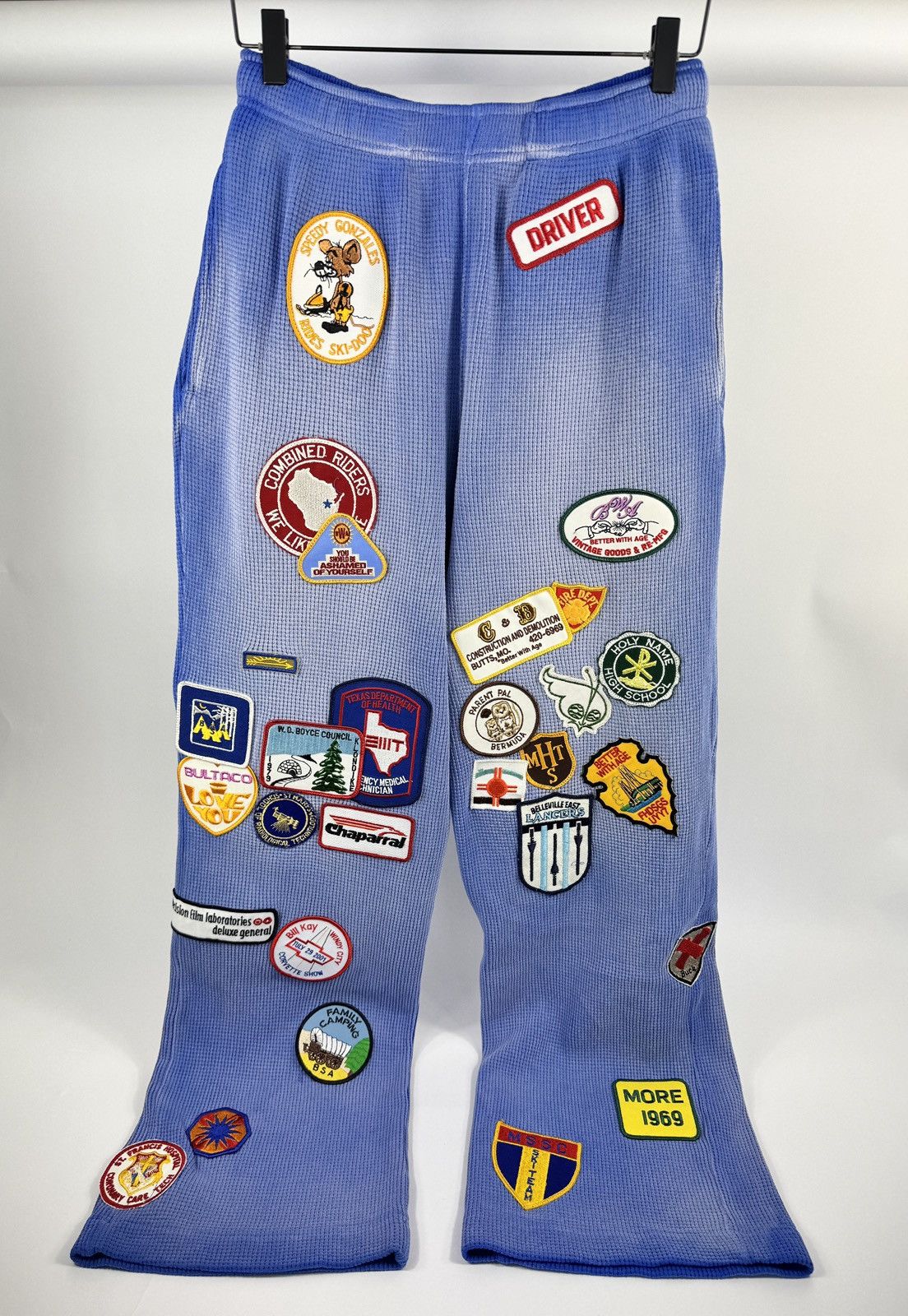 Better With Age RICKY PATCH WORK WAFFLE SWEATPANTS Size US 34 / EU 50 - 1 Thumbnail