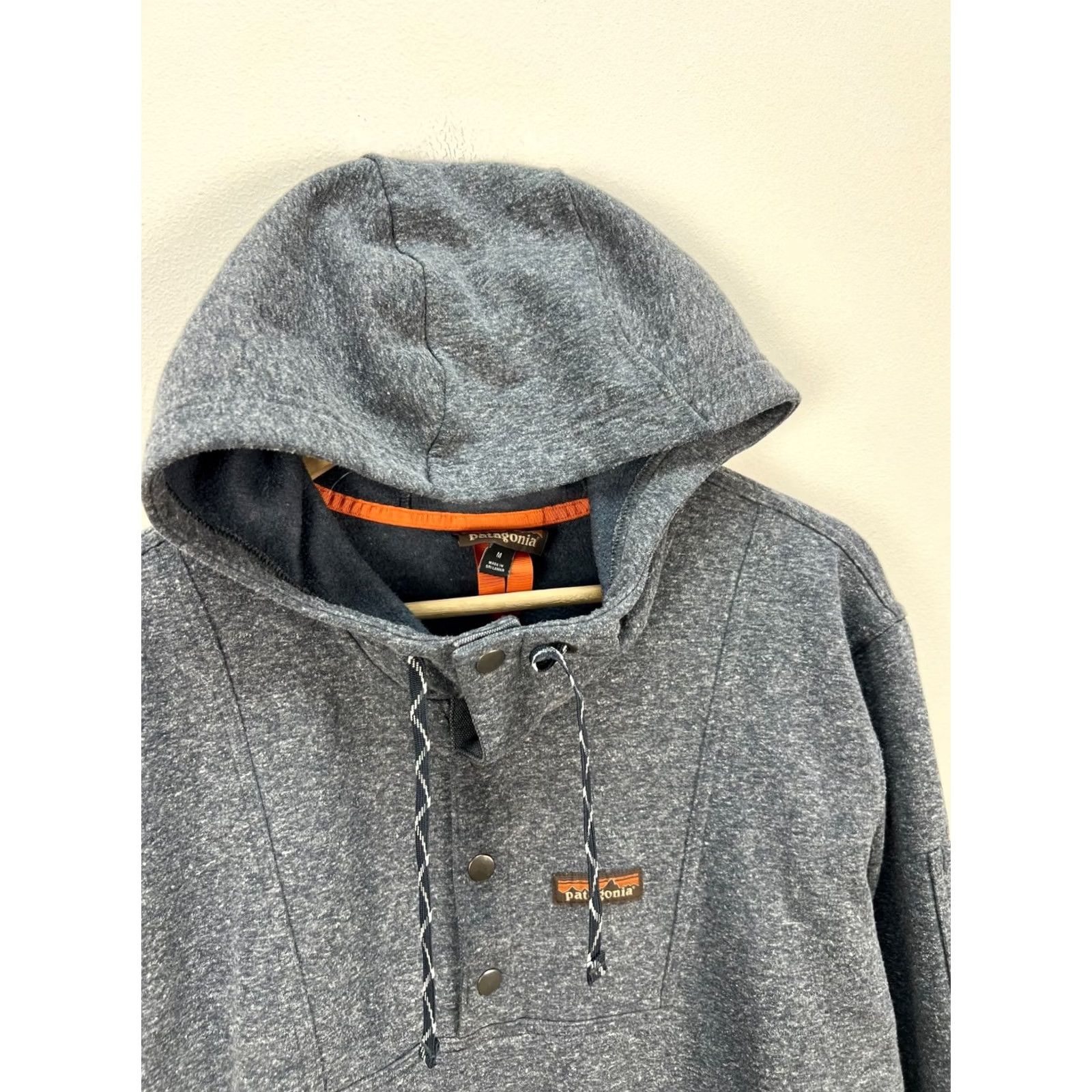 Patagonia VINTAGE Patagonia Hoodie Mens Work Hemp Gray Snap Pullover Size M Size US M / EU 48-50 / 2 - 2 Thumbnail