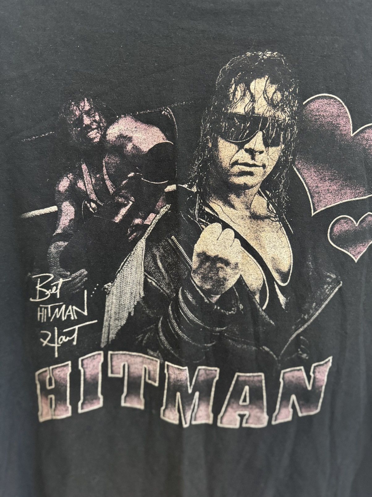 WWE Vintage Bret Hart Hitman Wrestling Razor Undertaker Sting Size US L / EU 52-54 / 3 - 3 Thumbnail