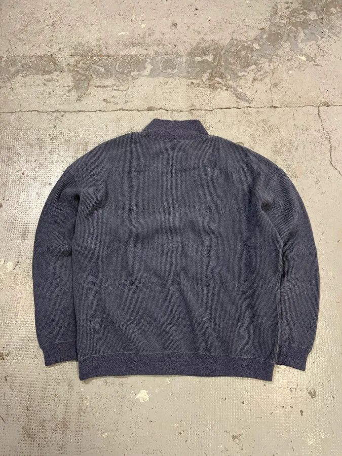 Giorgio Armani 1990s Giorgio Armani High Neck Blue Wool Sweater Size US L / EU 52-54 / 3 - 8 Thumbnail