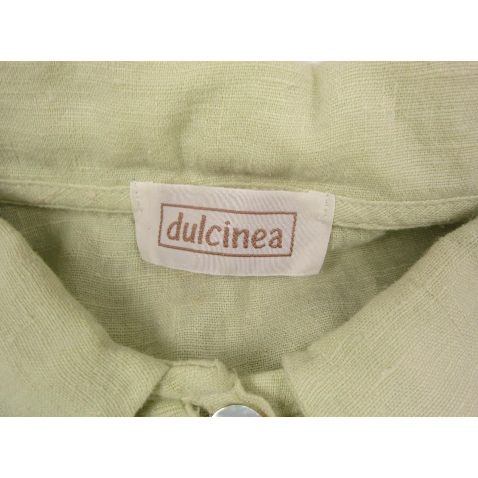 Vintage VINTAGE Dulcinea Dress Womens Sz 1 Green Maxi 100% Linen MOD 80s 90s Made in USA Dress Womens Linen Green Maxi 80s 90s Dulcinea Size 1 Size XS / US 0-2 / IT 36-38 - 3 Thumbnail